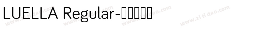 LUELLA Regular字体转换